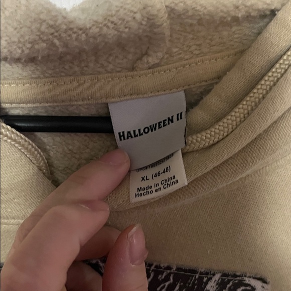 Halloween II Beige Graphic Hoodie - Picture 6 of 6
